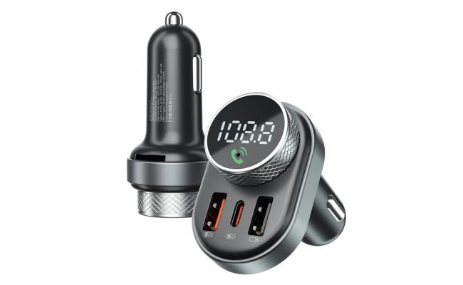 Proove Sound Link FM Transmitter + Car Charger 30W Fast Charging (PD+QC3.0) Type-C+USB - Black